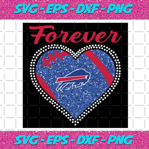 Forever Buffalo Bills Heart Diamond Svg TD25012115