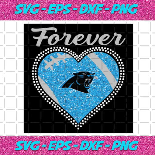 Forever Carolina Panthers Heart Diamond Svg TD2701211