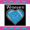 Forever Detroit Lions Heart Diamond Svg TD27012110