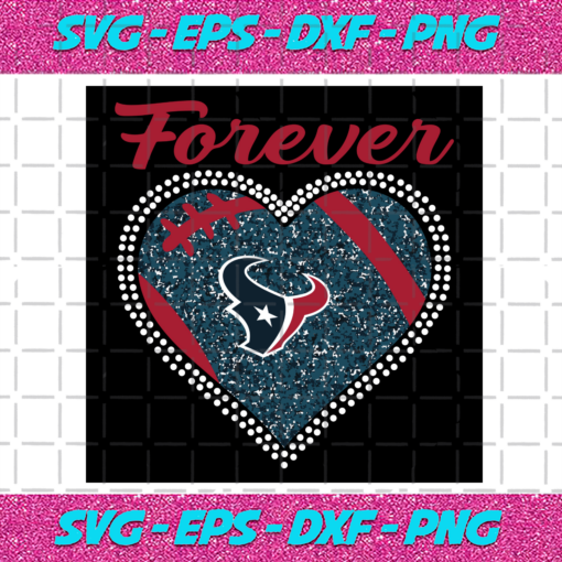 Forever Houston Texans Heart Diamond Svg TD2701214