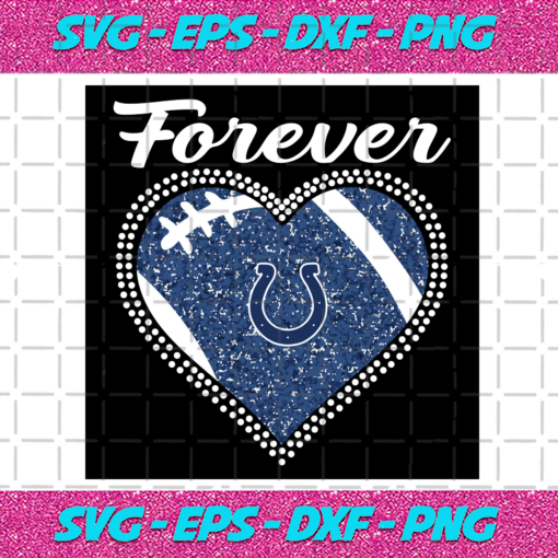 Forever Indianapolis Colts Heart Diamond Svg TD27012111