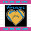 Forever Los Angeles Chargers Heart Diamond Svg TD29012112