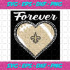 Forever New Orleans Saints Heart Diamond Svg TD2901218