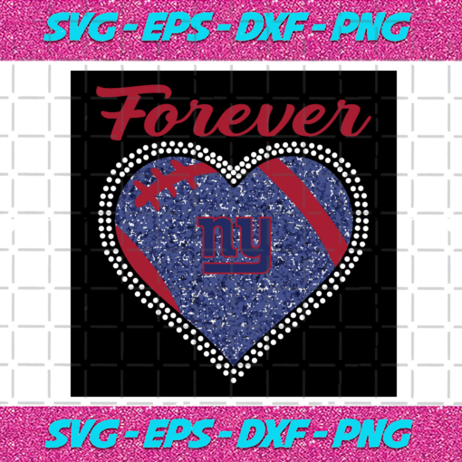 Forever New York Giants Heart Diamond Svg TD2901216