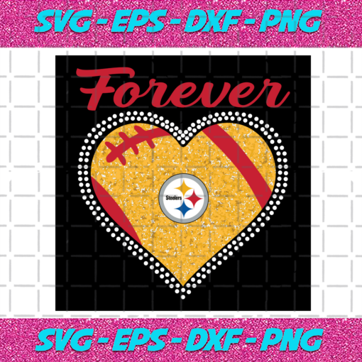 Forever Pittsburgh Steelers Heart Diamond Svg TD2901219