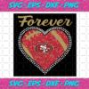 Forever San Francisco 49ers Heart Diamond Svg TD2701215