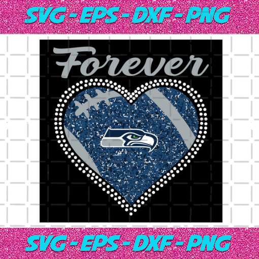 Forever Seattle Seahawks Heart Diamond Svg TD27012114