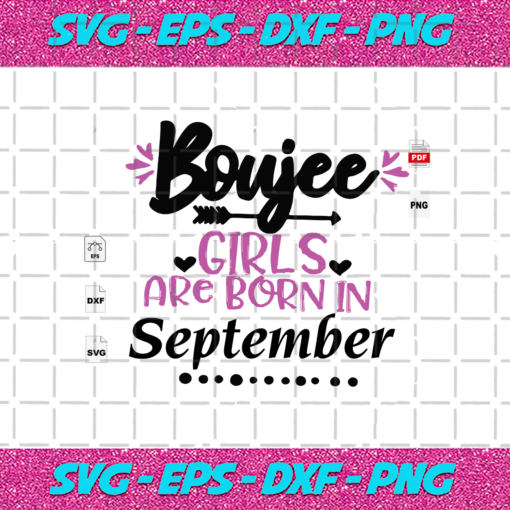 Girls Are Born In September September Birthday Svg BD13082020