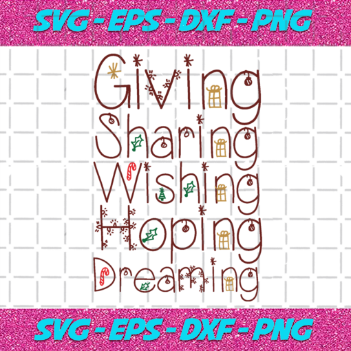 Giving Sharing Wishing Hoping Dreaming Christmas Png CM2611202010