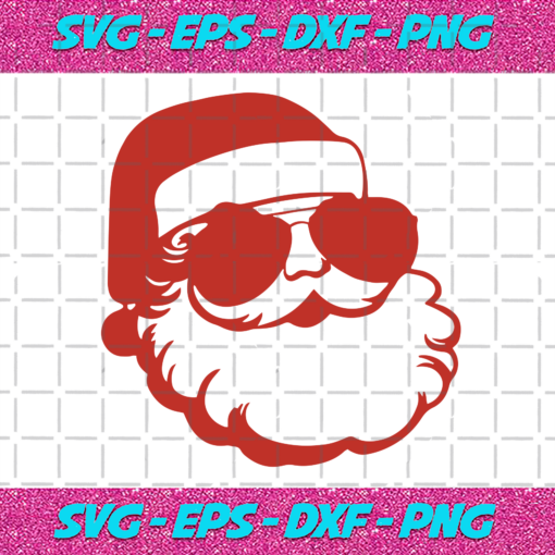 Glasses Santa Claus Christmas Svg CM14112020