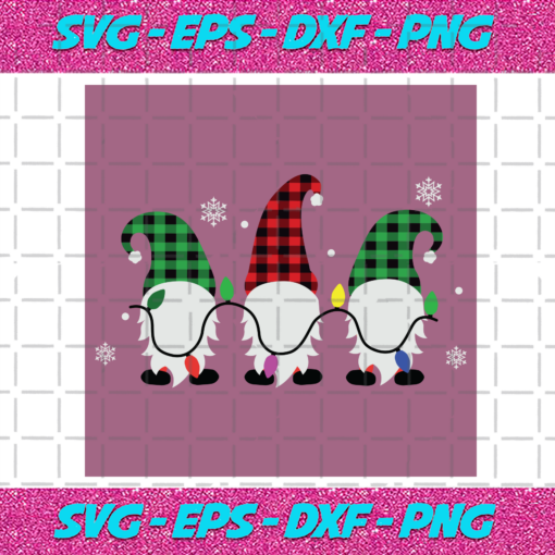 Gnomes With Christmas Light Christmas Svg CM14112020