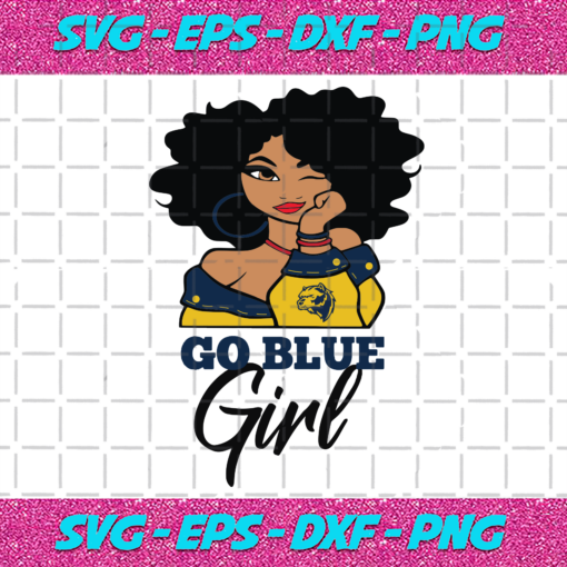 Go Blue Girl Sport Svg SP02102020