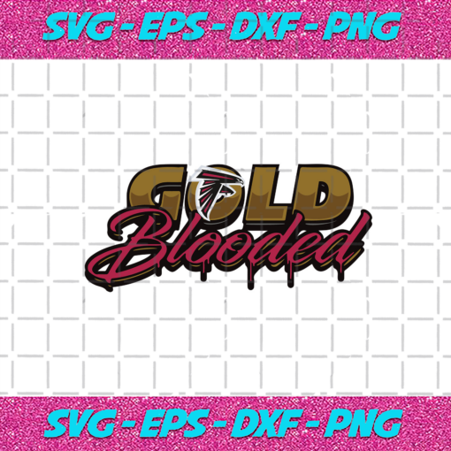 Gold Blooded Atlanta Falcons Svg SP28122020