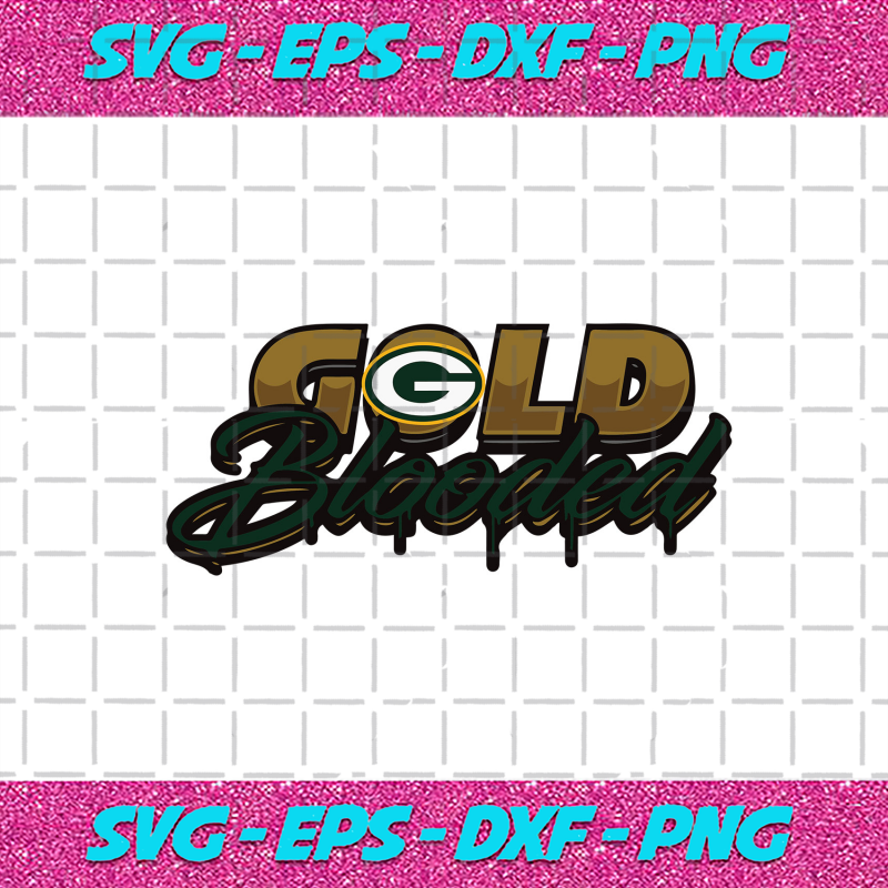 Gold Blooded Green Bay Packers Svg SP28122020