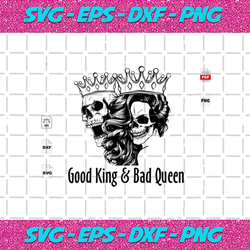 Good King Bad Queen Halloween Svg HW21102020