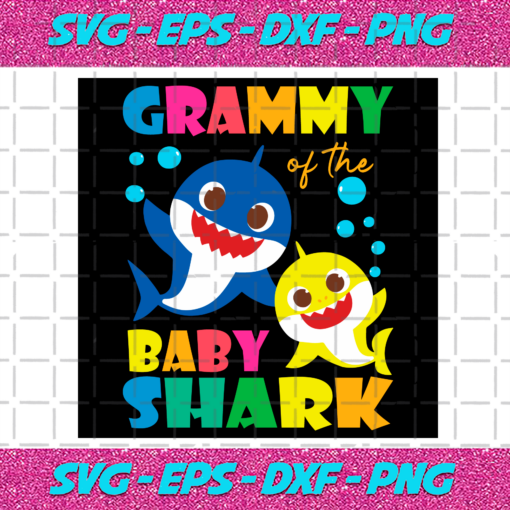 Grammy Of The Baby Shark Svg TD1312021