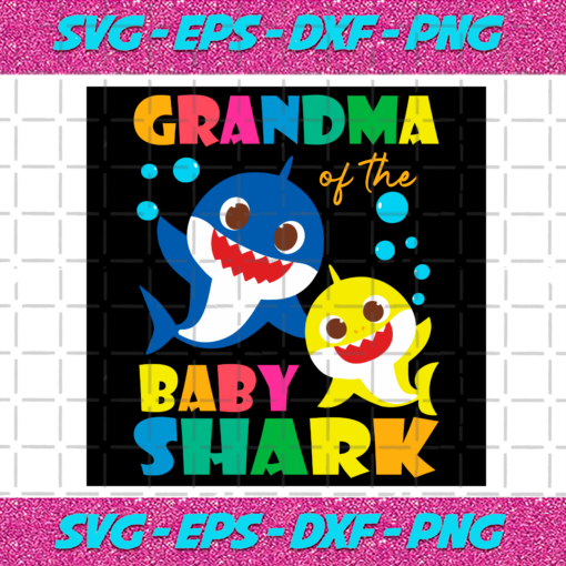Grandma Of The Baby Shark Svg TD1312021