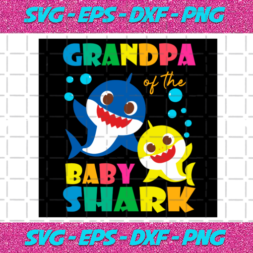 Grandpa Of The Baby Shark Svg TD1312021