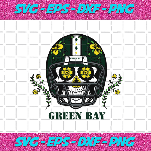 Green Bay Packers Skull Helmet Svg SP23122020