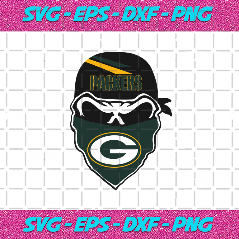 Green Bay Packers Skull Svg Sport Svg Green Bay Packers Packers Svg ...