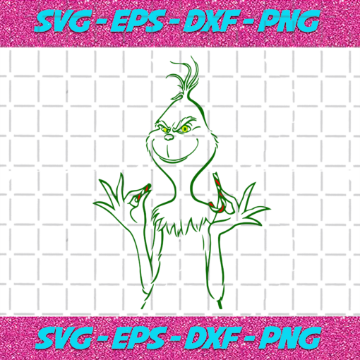 Grinch Candy Cane Svg CM24112020