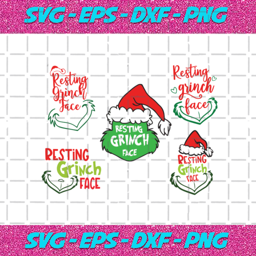 Grinch Face Bundle Christmas Svg CM21112020