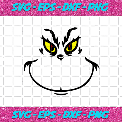 Grinch Face Christmas Svg CM17112020