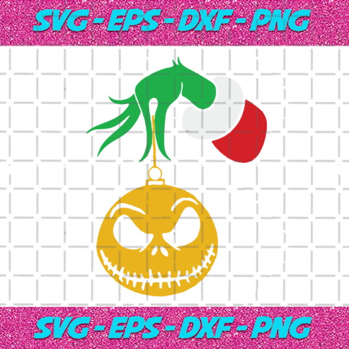 Grinch Holding Skellington Ball Svg CM0512202060