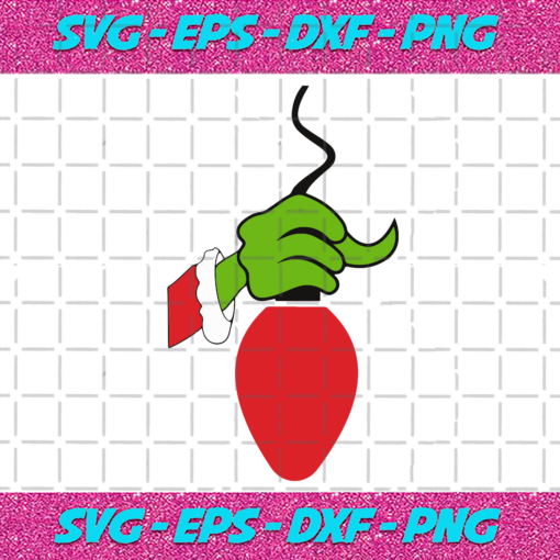 Grinch Holds Christmas Light Svg CM241120201