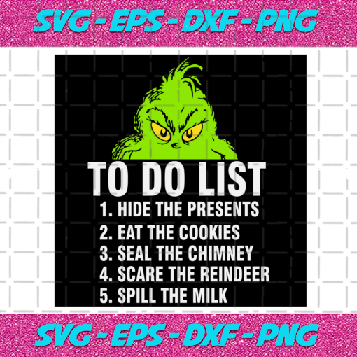 Grinch To Do List Christmas Svg CM71220202031