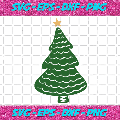 Hand Drawn Christmas Tree Svg CM23112020