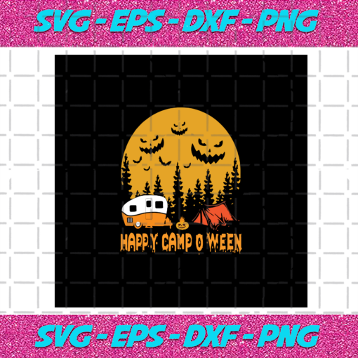 Happy Camp O Ween Halloween shirt Scary Halloween Halloween Funny Party Pumpkin shirt gift for kids car svg HW297202034