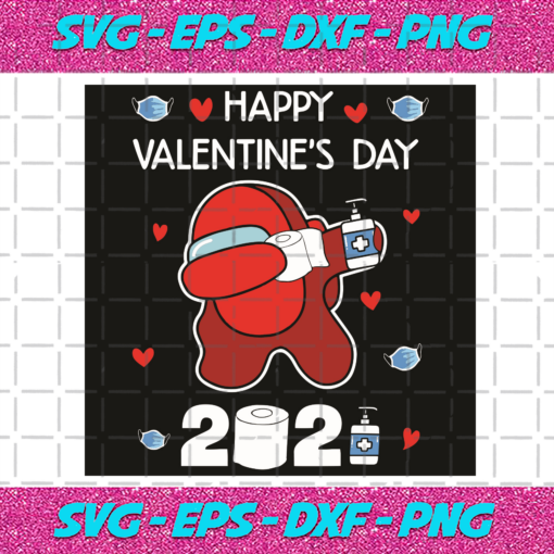 Happy Valentine Day 2021 Among Us Svg VA2801011