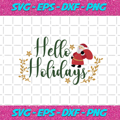 Hello Holidays Christmas Png CM112020