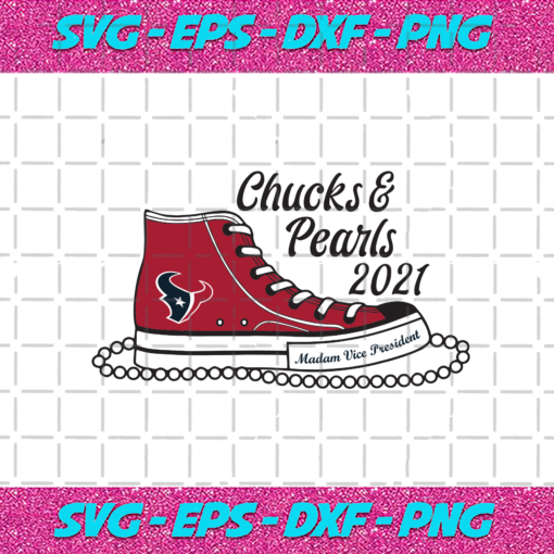 Houston Texans Chucks And Pearls 2021 Svg SP13012021