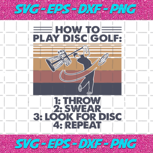 How To Play Disc Golf Svg TD24122020