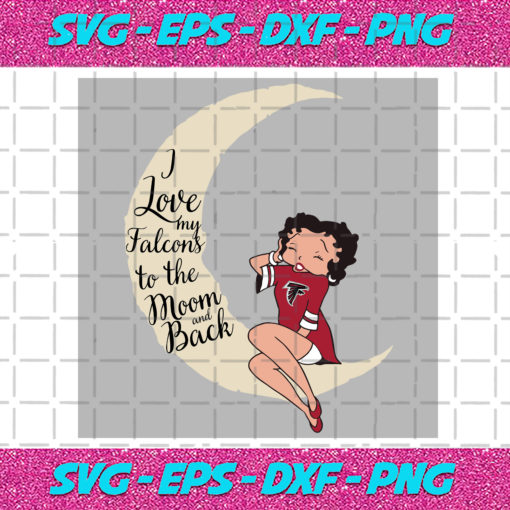 I Love My Falcons To The Moon And Back Svg SP29122020