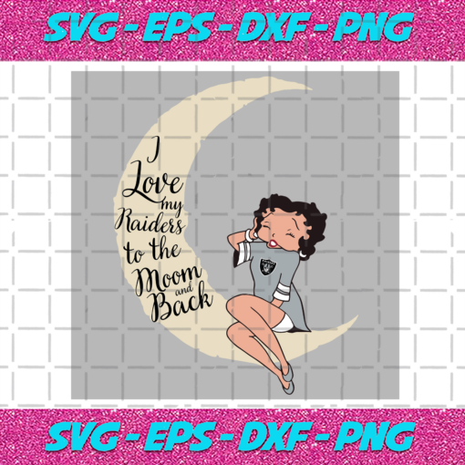 I Love My Raiders To The Moon And Back Svg SP29122020