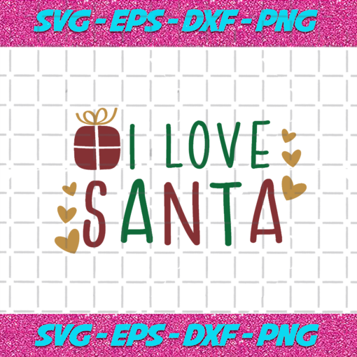 I Love Santa Christmas Png CM112020