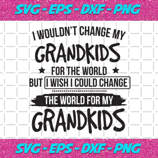 I Wouldnt Change My Grandkids For The World Svg TD1512202054
