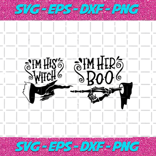 I m His Witch I m Her Boo Halloween Svg HW29082020