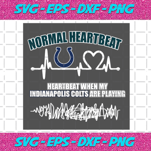 Indianapolis Colts Heartbeat Svg SP31122020