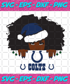 Indianapolis Colts Santa Black Girl Svg SP24122020