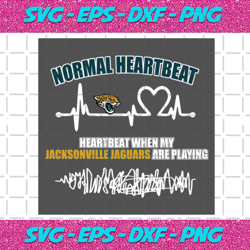 Jacksonville Jaguars Heartbeat Svg SP31122020