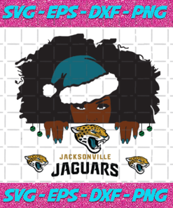 Jacksonville Jaguars Santa Black Girl Svg SP24122020