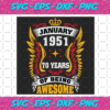 January 1951 70 Years Of Being Awesome Svg BD25122020