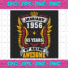 January 1956 65 Years Of Being Awesome Svg BD25122020