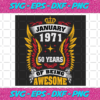 January 1971 50 Years Of Being Awesome Svg BD25122020