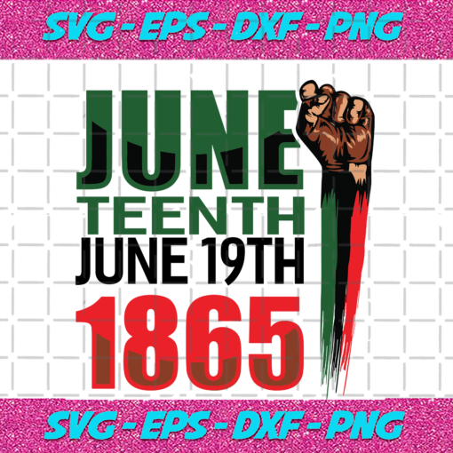 Juneteenth June 19th 1865 Juneteenth 1865 Juneteenth Black Lives Matter Freedom Day Celebration Free Svg IN17082020