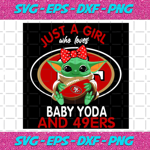 Just A Girl Who Loves Baby Yoda And San Francisco 49ers Svg SP250121074